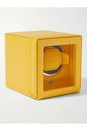 Wolf Cub Pebble-Grain Vegan Leather Watch Winder - Men