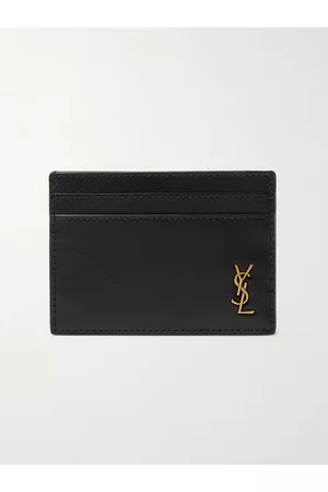 Saint Laurent Logo-Appliquéd Leather Cardholder - Men