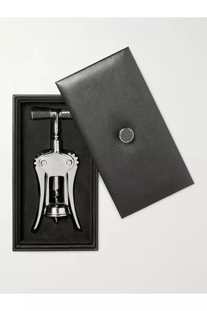 Lorenzi Chrome-Plated, Stainless Steel and Carbon Fibre Corkscrew - Men