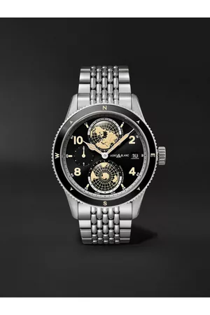 Montblanc 1858 Geosphere Automatic 42mm Stainless Steel Watch, Ref. No. 125872 - Men