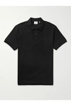 Burberry Logo-Embroidered Cotton-Piqué Polo Shirt - Men - - S