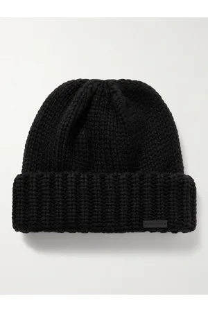 Saint Laurent Logo-Appliquéd Ribbed Cashmere Beanie - Men - - M