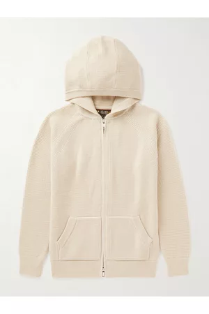 Loro Piana Waffle-Knit Virgin Wool Zip-Up Hoodie - Men - - Age 6