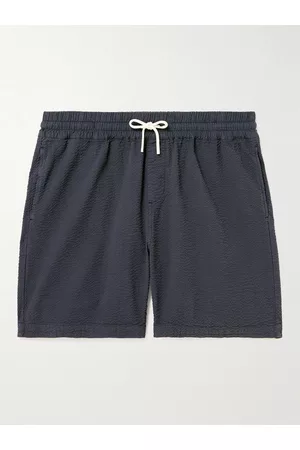 Portuguese Flannel Atlantico Straight-Leg Cotton-Seersucker Drawstring Shorts - Men - - XS