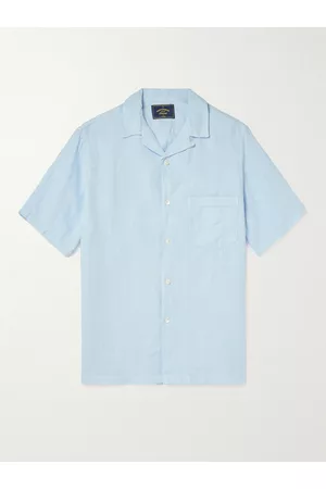 Portuguese Flannel Camp-Collar Linen Shirt - Men - - XS