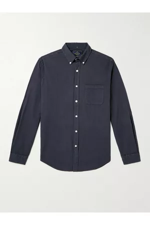 Portuguese Flannel Atlantico Slim-Fit Button-Down Collar Cotton-Seersucker Shirt - Men - - S