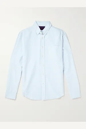 Portuguese Flannel Belavista Button-Down Collar Striped Cotton Oxford Shirt - Men - - XS