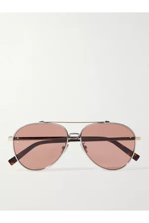 Dior CD Diamond A1U Aviator-Style Silver-Tone and Tortoiseshell Acetate Sunglasses - Men
