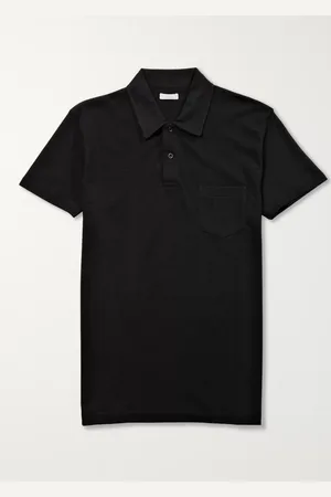 Sunspel Riviera Slim-Fit Cotton-Mesh Polo Shirt - Men - - L