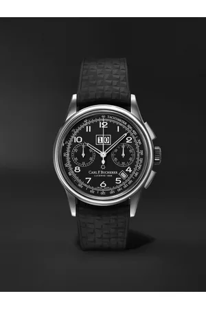 CARL F. BUCHERER Heritage BiCompax Annual Automatic 41mm Stainless Steel and Rubber Watch, Ref. No. 00.10803.12.32.01 - Men