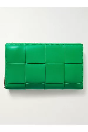 Bottega Veneta Intrecciato Leather Zip-Around Wallet - Men
