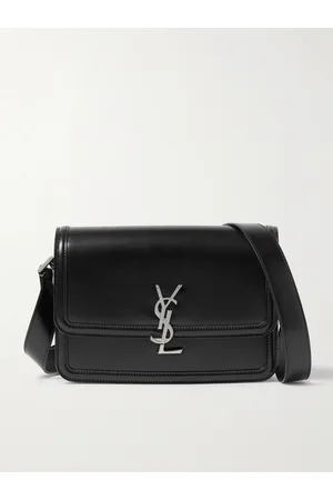 Saint Laurent Solferino Medium Logo-Appliquéd Leather Messenger Bag - Men