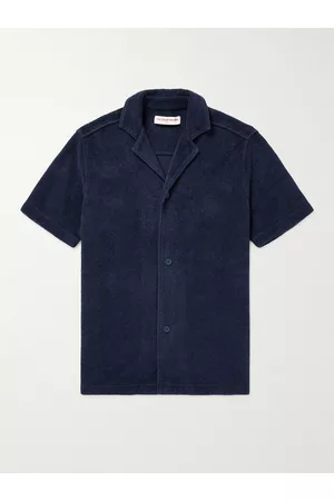 Orlebar Brown Howell Camp-Collar Cotton-Terry Shirt - Men - - XL