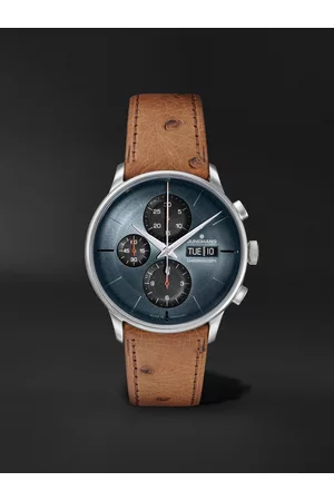 Junghans Meister Chronoscope 40.7mm Stainless Steel and Leather Watch, Ref. No. 27/4224.03 - Men