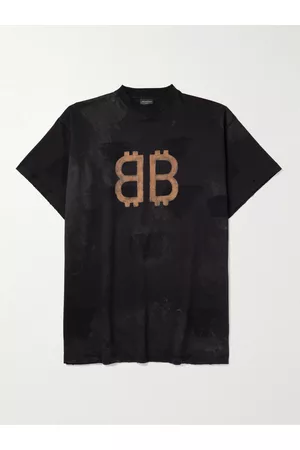 Balenciaga Oversized Logo-Print Cotton-Jersey T-Shirt - Men - - 4