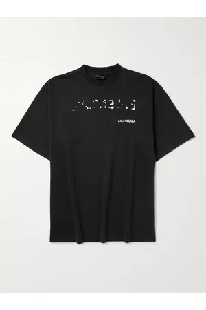 Balenciaga Logo-Print Cotton-Jersey T-Shirt - Men - - XS
