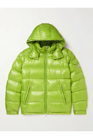 Moncler Maya Logo-Appliquéd Quilted Glossed-Shell Hooded Down Jacket - Men - - 5