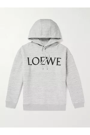 Loewe Logo-Print Cotton-Jersey Hoodie - Men - - XXS
