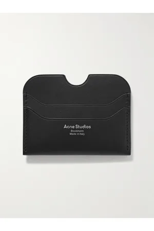 Acne Studios Elmas Logo-Print Leather Cardholder - Men