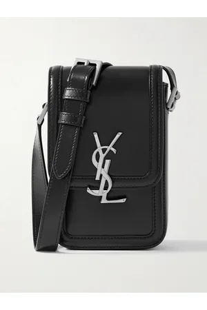 Saint Laurent Solferino Mini Logo-Embellished Leather Messenger Bag - Men