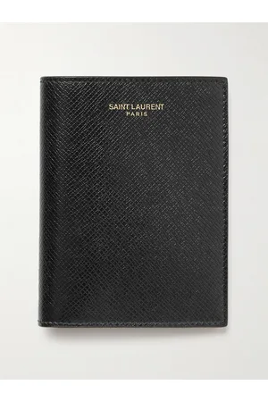 Saint Laurent Upcycled Cross-Grain Leather Bifold Wallet - Men