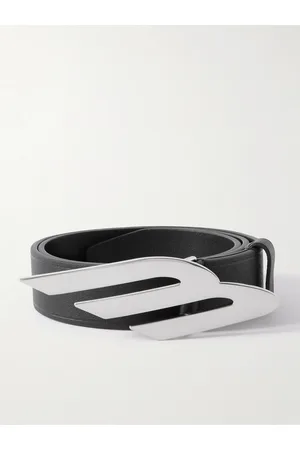 Balenciaga 3.5cm Logo-Embellished Textured-Leather Belt - Men - - EU 90