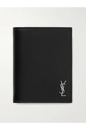 Saint Laurent Cassandre Logo-Embossed Leather Billfold Wallet - Men