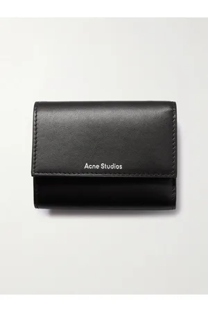 Acne Studios Logo-Print Leather Trifold Wallet - Men