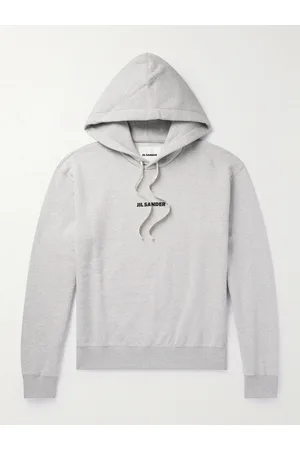 Jil Sander Logo-Print Cotton-Jersey Hoodie - Men - - S