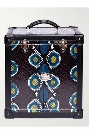 Rapport London Amour Deluxe Printed Snake-Effect Leather Jewellery Trunk - Men