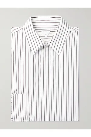 Bottega Veneta Pinstriped Cotton-Poplin Shirt - Men - - IT 54