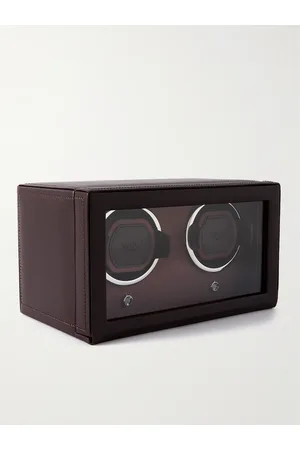 Wolf Club Full-Grain Vegan Leather Double Watch Winder - Men