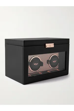 Wolf Axis Vegan Leather Two-Piece Watch Winder - Men