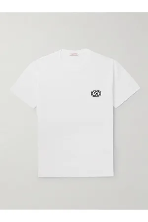 VALENTINO GARAVANI Logo-Appliquéd Cotton-Jersey T-Shirt - Men - - XS