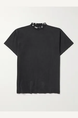 Balenciaga Oversized Embellished Cotton-Jersey T-Shirt - Men - - 2