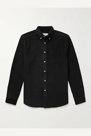 Portuguese Flannel Lobo Button-Down Collar Cotton-Corduroy Shirt - Men - - XS