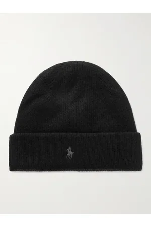 Ralph Lauren Logo-Embroidered Ribbed Cashmere Beanie - Men