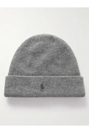 Ralph Lauren Logo-Embroidered Ribbed Cashmere Beanie - Men