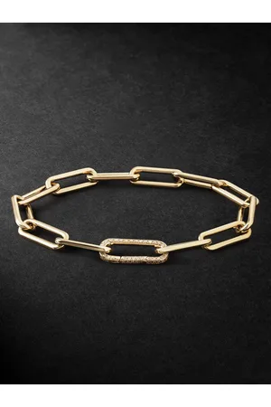 Ileana Makri Seamless Oblong Diamond Chain Bracelet - Men - - 19