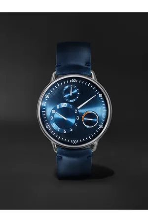Ressence Type 1 Automatic 42.7mm Titanium and Leather Watch, Ref. No. TYPE 1° N - Men
