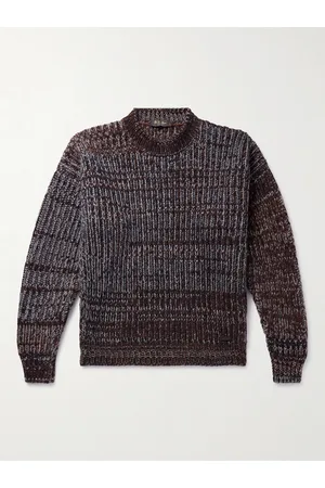 Loro Piana Ribbed Cashmere and Mohair-Blend Sweater - Men - - IT 56