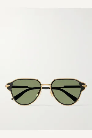 Bottega Veneta Aviator-Style -Tone and Acetate Sunglasses - Men