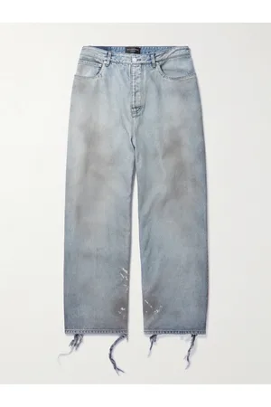 Balenciaga Distressed Straight-Leg Jeans - Men - - M