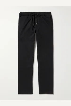 Mr P. Straight-Leg Cotton-Blend Twill Drawstring Trousers - Men - - 28