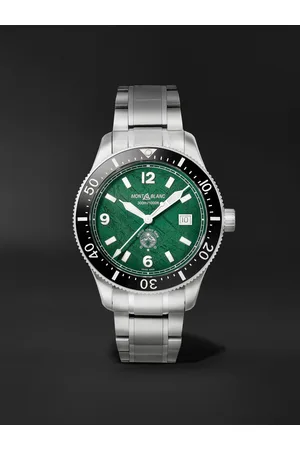 Montblanc 1858 Iced Sea Automatic Stainless Steel and Ceramic Watch, Ref. No. MB130810 - Men