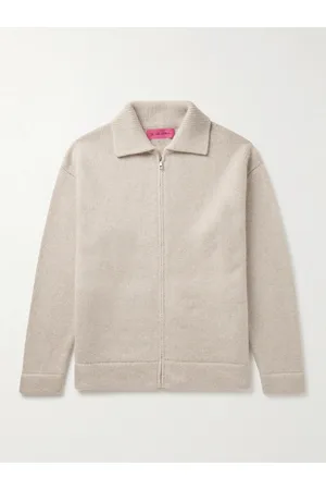 THE ELDER STATESMAN Cashmere Zip-Up Sweater - Men - - XL