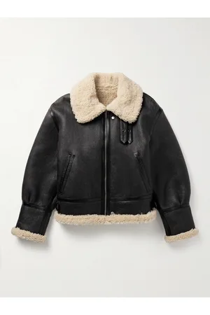 Saint Laurent Reversible Leather-Trimmed Shearling Flight Jacket - Men - - IT 52