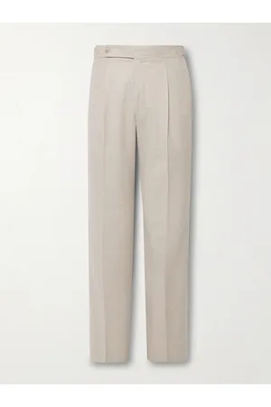 Stoffa Tapered Pleated Wool Trousers - Men - - IT 52
