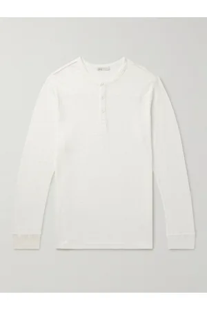 ONIA Linen-Jersey Henley T-Shirt - Men - - M