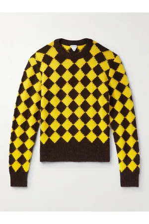 Bottega Veneta Logo-Appliquéd Argyle Intarsia Wool Sweater - Men - - XL